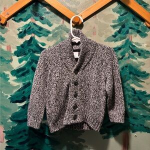 Okie Dokie Black and White Cardigan Sweater